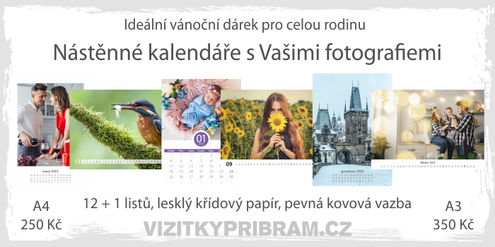 banner nástěnné kalendáře 2021 s vašimi fotografiemi